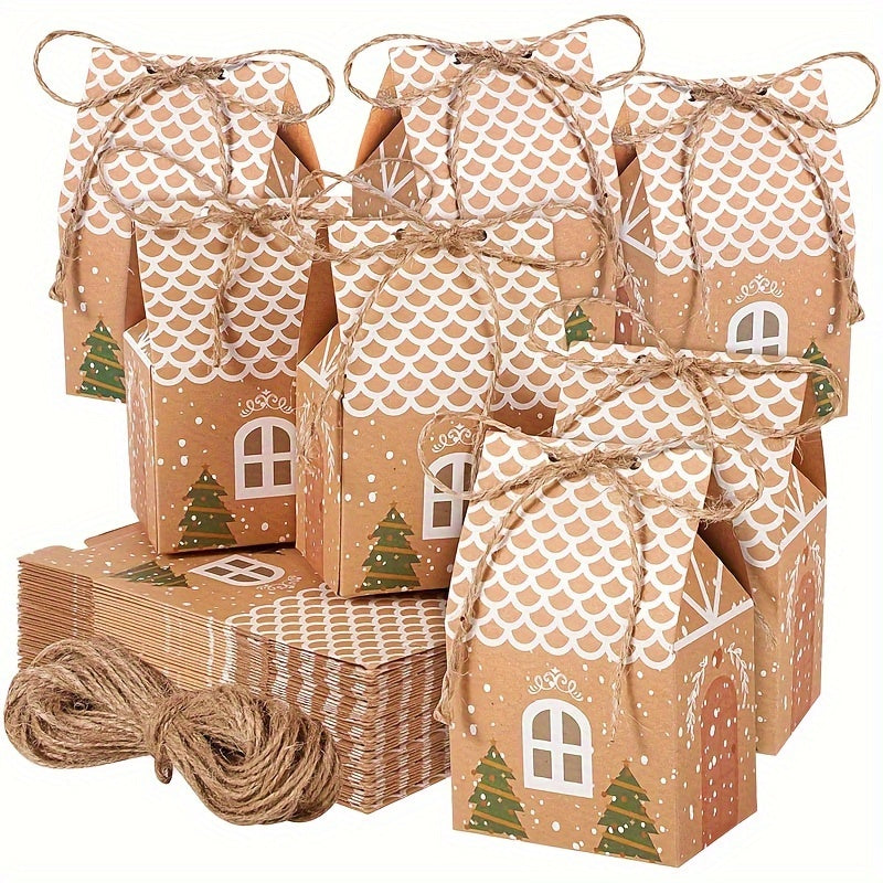 24-Delige Mini Kerstcadeaudozen en Feestdagdecoratie | Opbergdozen voor Snoep en Kleine Cadeaus - LidCany