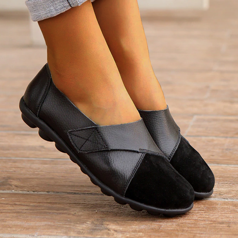 Dames Platte Schoenen van Echt Leer | Stijlvol en Comfortabel voor Elke Dag - Marisan