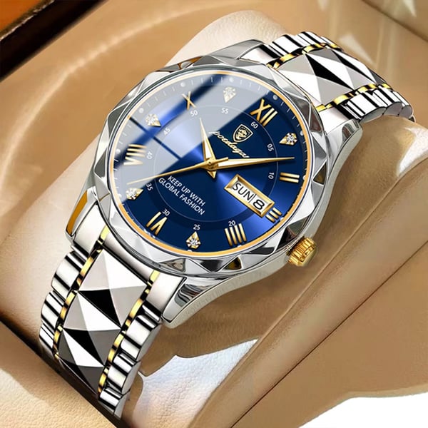 Waterdicht luxe herenhorloge met lichtgevende functie - Gine