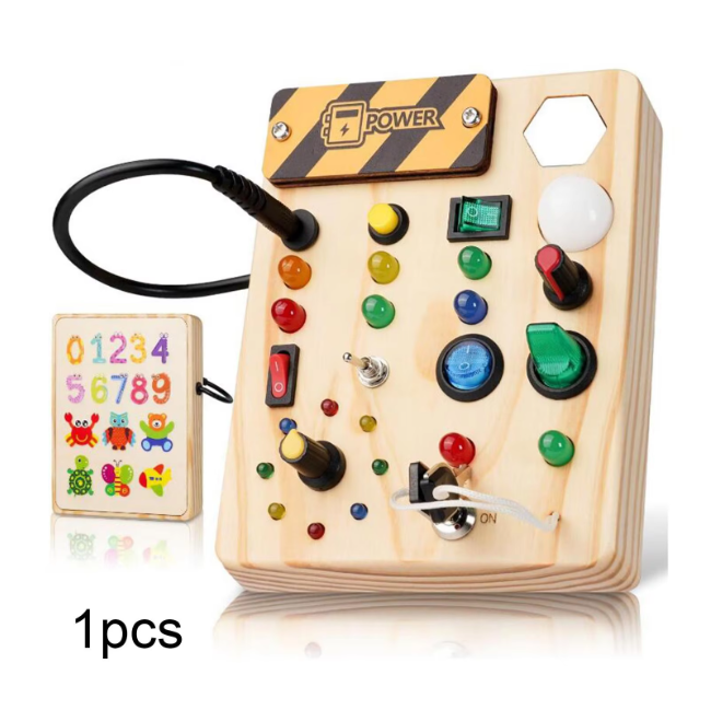 Peuter Prikbord met LED Lichtjes | Betoverend Montessori Speelgoed - Jeven