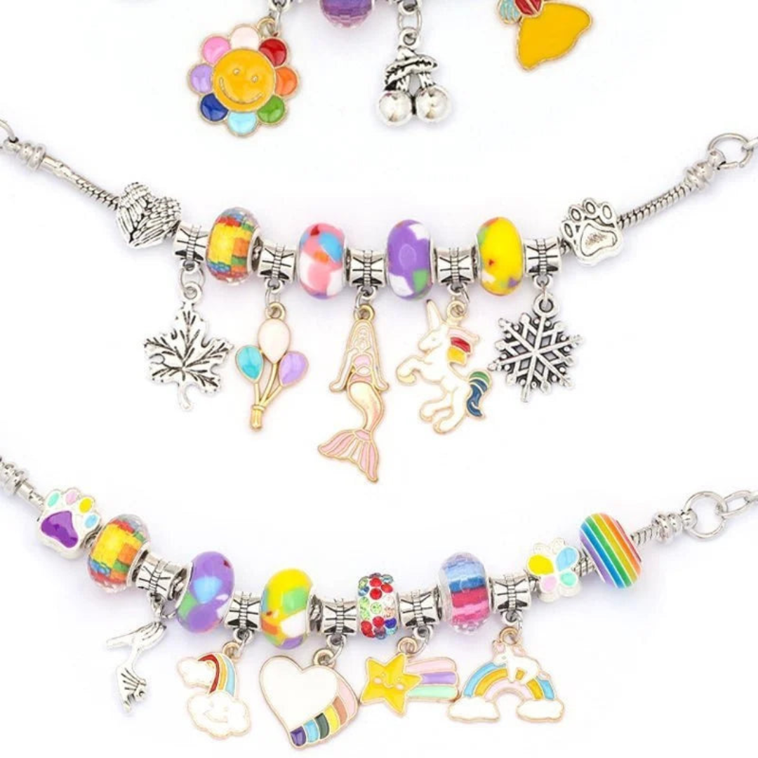 Quin | DIY Armbandenset voor kinderen | Sierraden set met luxe opbergbox