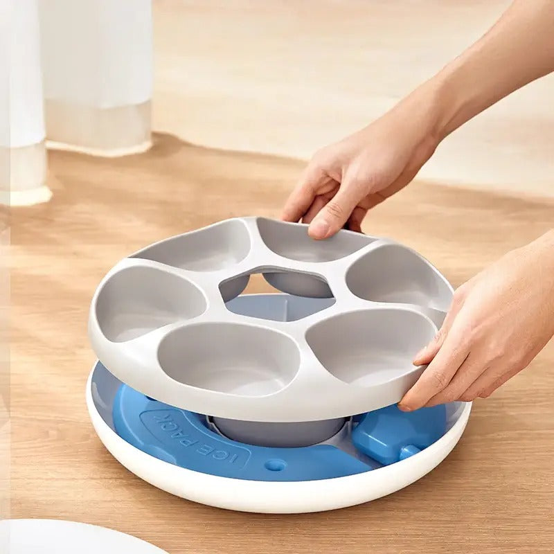 Slimme 6-Maaltijd Automatische Voederautomaat | Voedsel Dispenser voor Katten en Honden, Geschikt voor Nat en Droog Voer - Garza