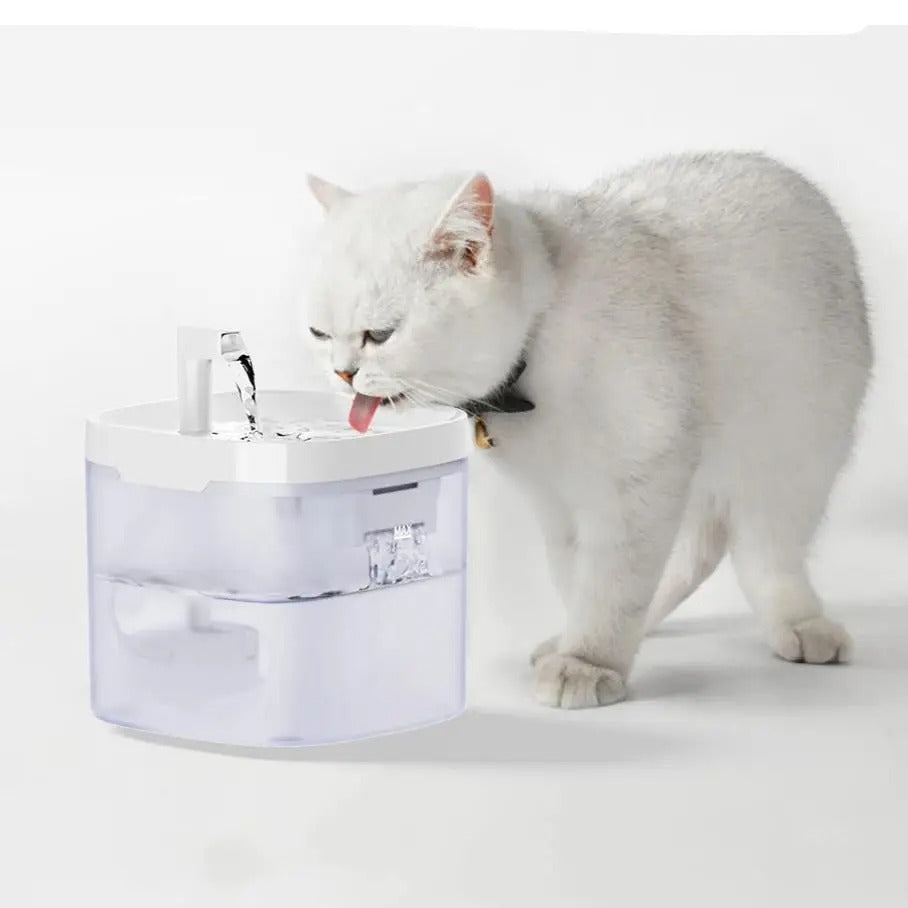 Automatische Transparante Huisdier Waterfontein | Slimme Drink Dispenser voor Katten en Honden - Juarez