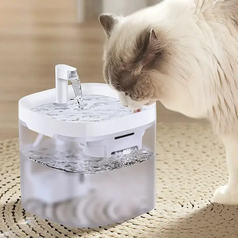 Automatische Transparante Huisdier Waterfontein | Slimme Drink Dispenser voor Katten en Honden - Juarez