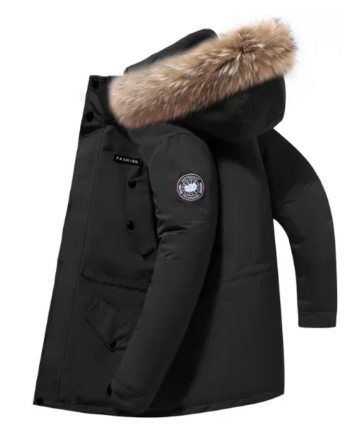 Heren Winter Parka met Bontkraag | Warmte en Stijl in Één - Aeral