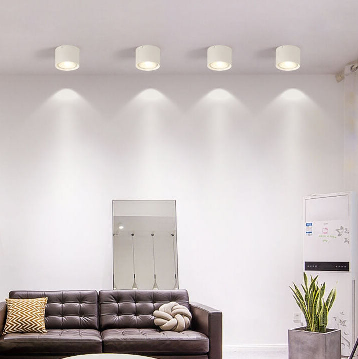Terra - Nordic Cylinder Spotlight LED plafondlamp voor vlakke montage