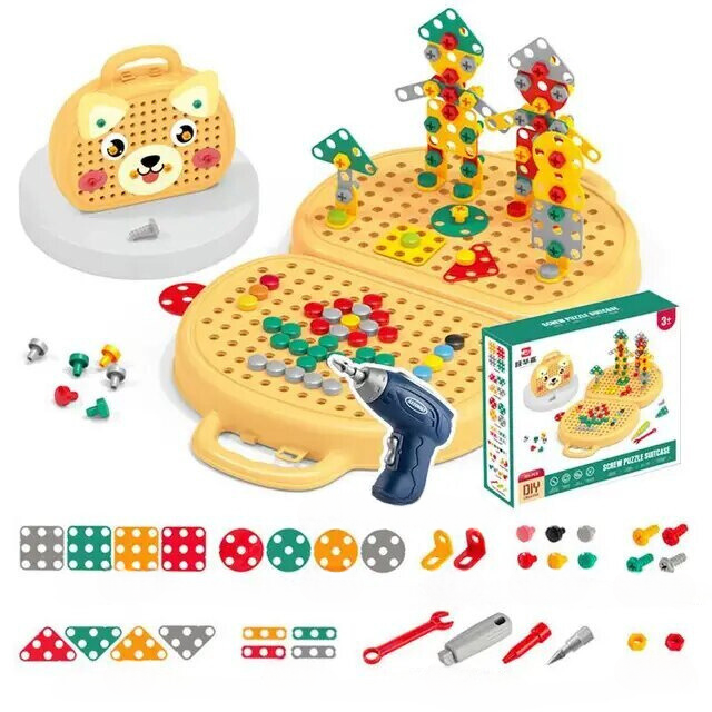 Montessoriboor | Kinder Speelgoedkist - MonteDrill