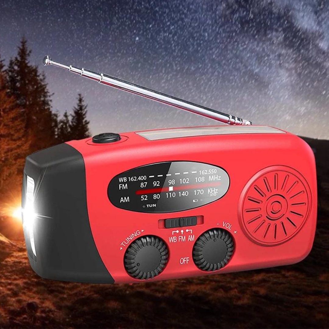 RadFlash - Multifunctionele Zonne Radio Zaklamp