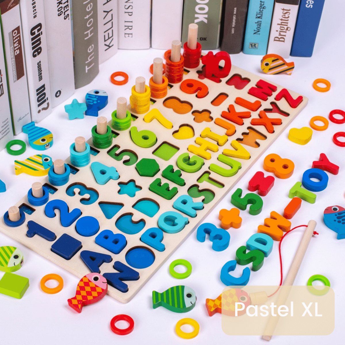 Educatief kinderspeelgoed | Ontwikkel de vaardigheden - Montessori houten speelbord - Caddy