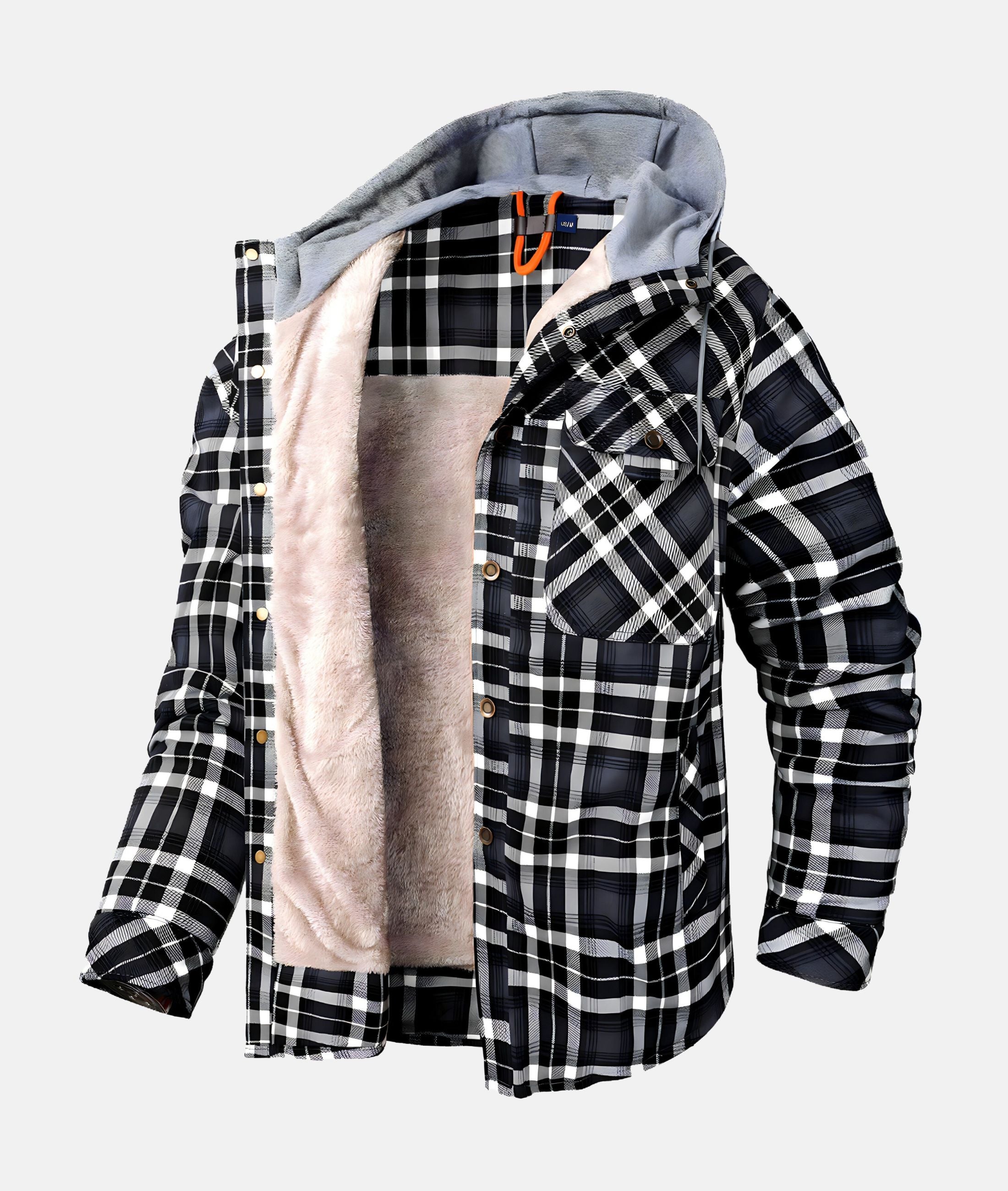 Geruite Flanellen Jas voor Heren | Gequilt, Hooded Winterjas | Stijlvolle & Warme Casual Bovenkleding - Renis