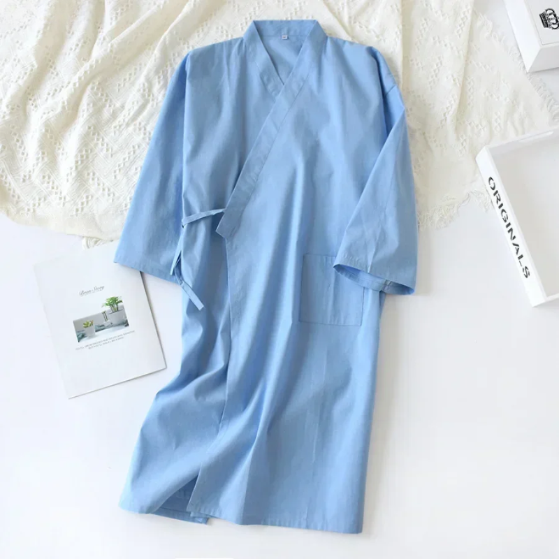 Pyjama Nachtjapon & Badjas voor Ultiem Comfort | Heren Katoenen Nachtkleding - Nelson