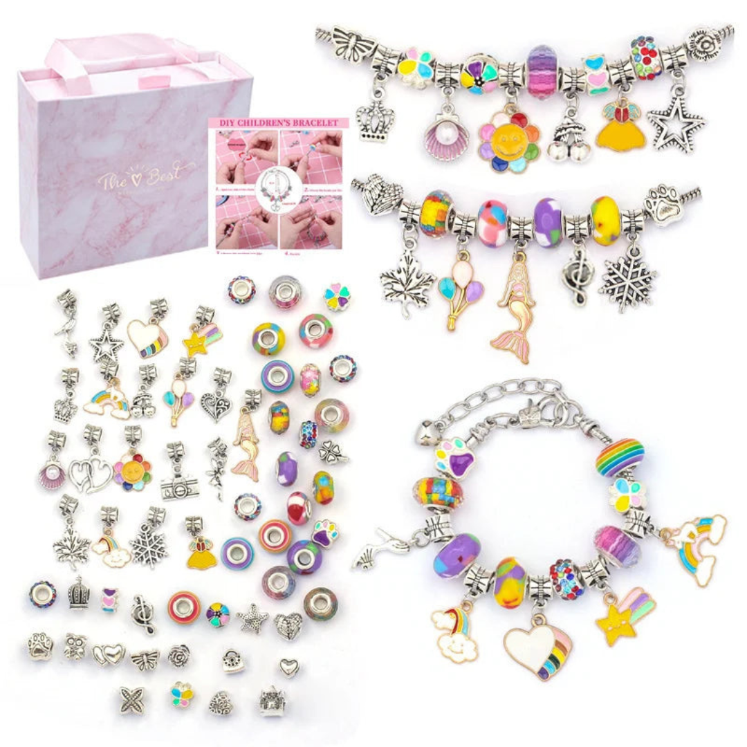 Quin | DIY Armbandenset voor kinderen | Sierraden set met luxe opbergbox