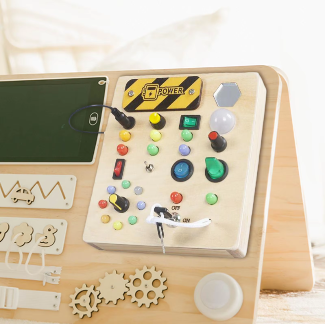 Peuter Prikbord met LED Lichtjes | Betoverend Montessori Speelgoed - Jeven