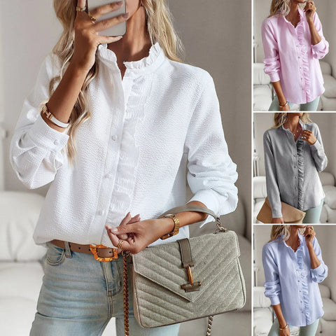 Elegante Dames Shirt | Hoogwaardige Stof & Moderne Stijl voor Formele Gelegenheden - Rosalie