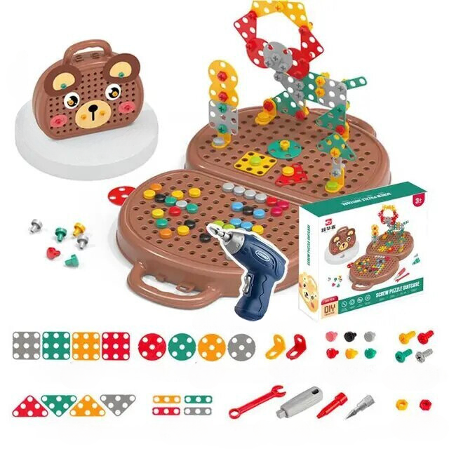 Montessoriboor | Kinder Speelgoedkist - MonteDrill