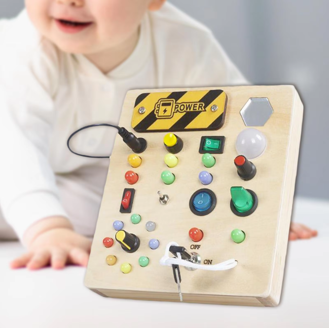 Peuter Prikbord met LED Lichtjes | Betoverend Montessori Speelgoed - Jeven