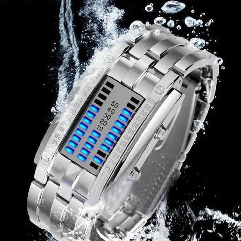 Binaire Matrix Horloge | Waterbestendig & innovatief - Daybin