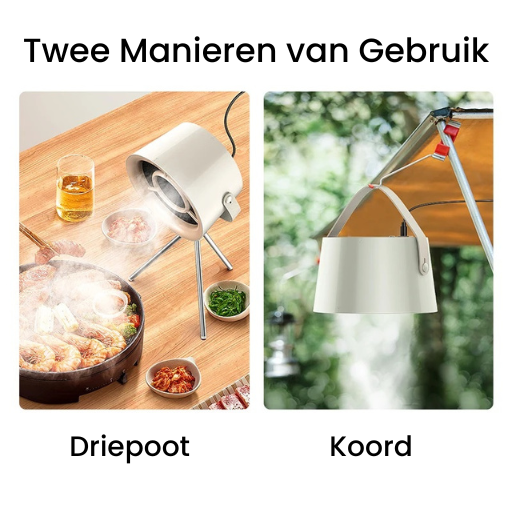 Rook en geur draagbare mini-afzuigventilator  - FunMaster