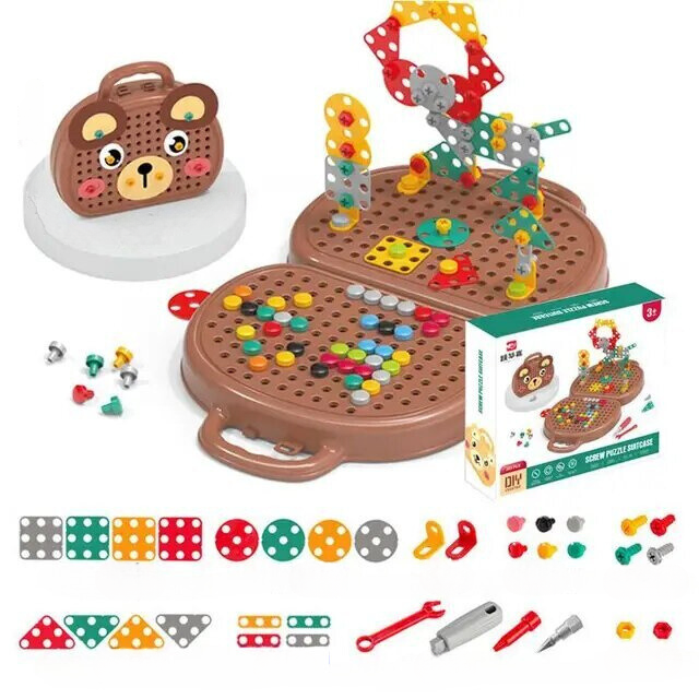 Montessoriboor | Kinder Speelgoedkist - MonteDrill