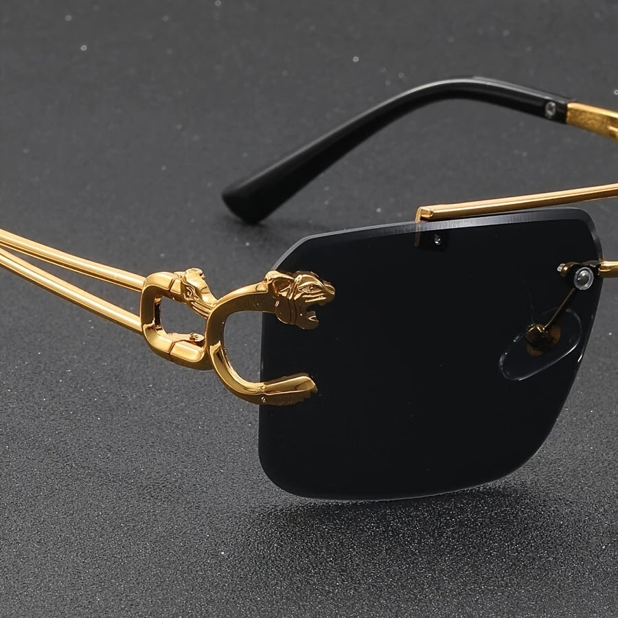 Retro Rimless Zonnebril voor Een Moedeloze Stijl - Miko