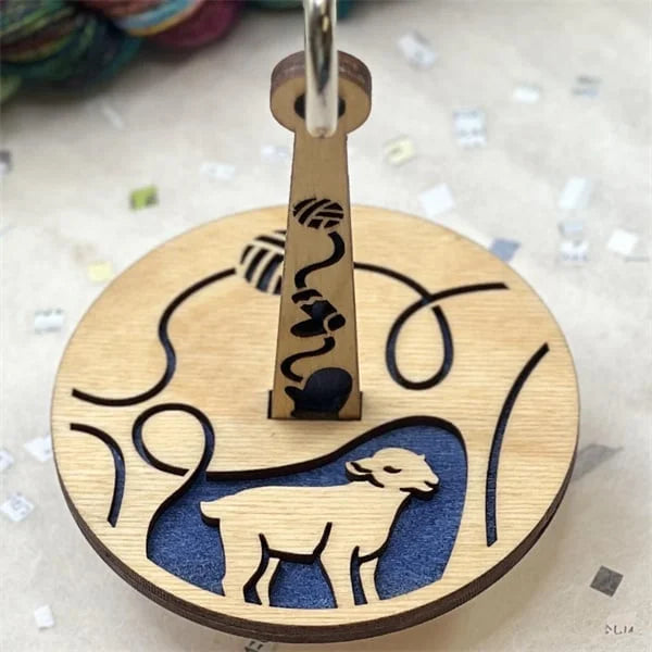 WoodSpin | Draagbare garenhouder | Pols draadhouder