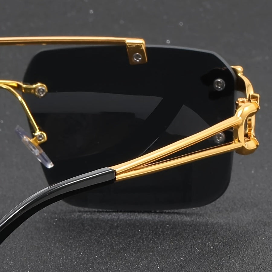 Retro Rimless Zonnebril voor Een Moedeloze Stijl - Miko