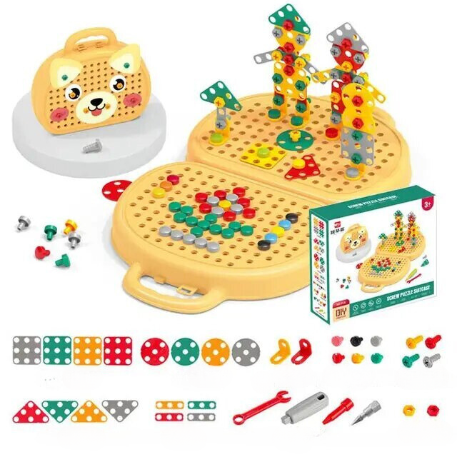 Montessoriboor | Kinder Speelgoedkist - MonteDrill