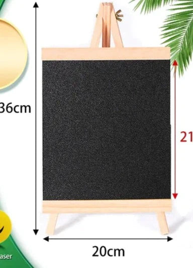 Chalkboard | Tafelblad Zwartbord met Grenenhouten Frame | Kleine Zwartbord voor Menu en Tekenen