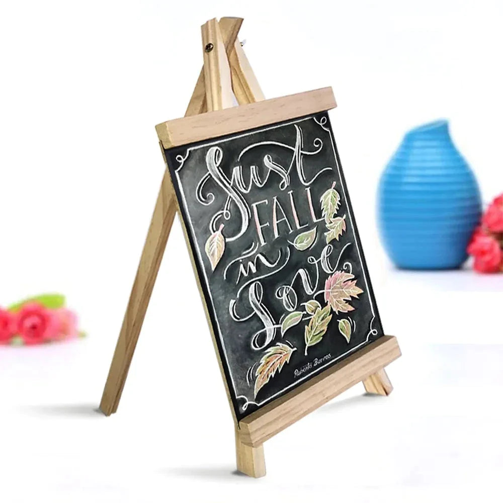 Chalkboard | Tafelblad Zwartbord met Grenenhouten Frame | Kleine Zwartbord voor Menu en Tekenen
