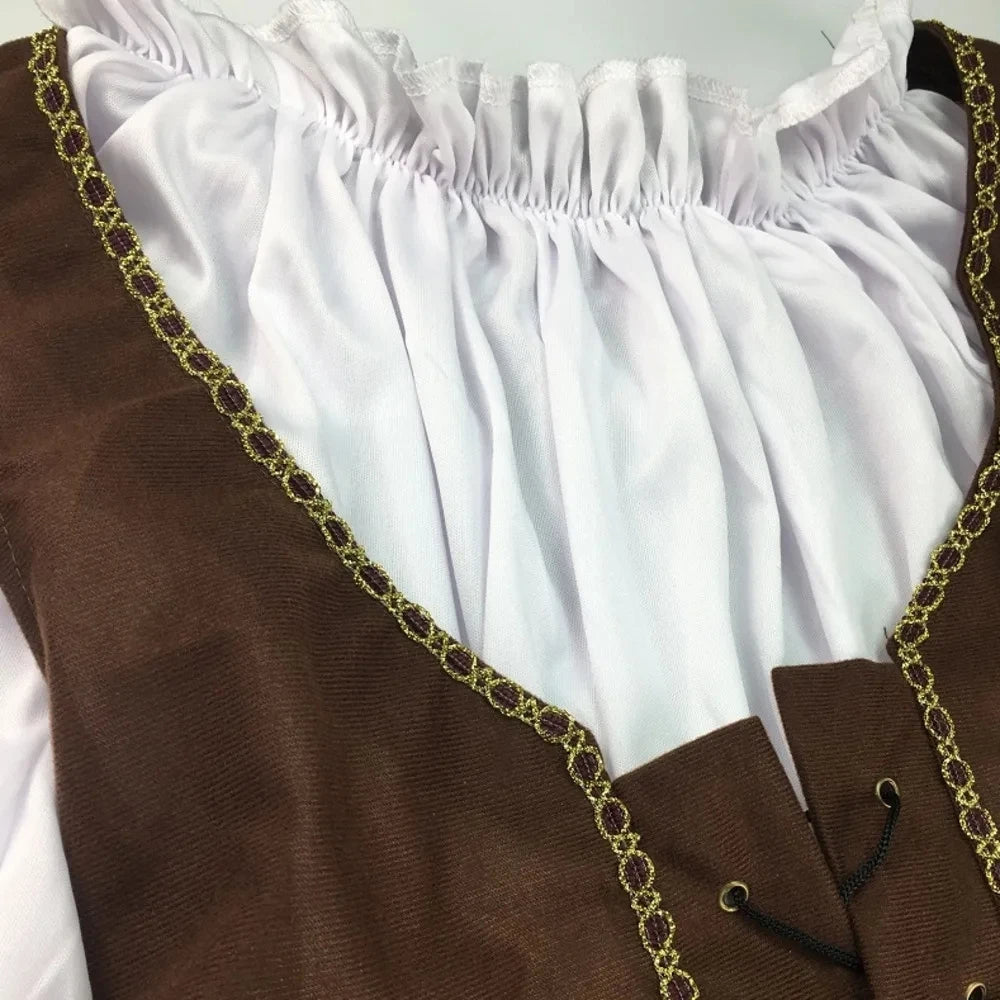 Piratenkapitein Kostuum voor Mannen | Deluxe Jack Sparrow Cosplay Set voor Volwassenen | Pirates of the Caribbean Geïnspireerd Outfit - Vince
