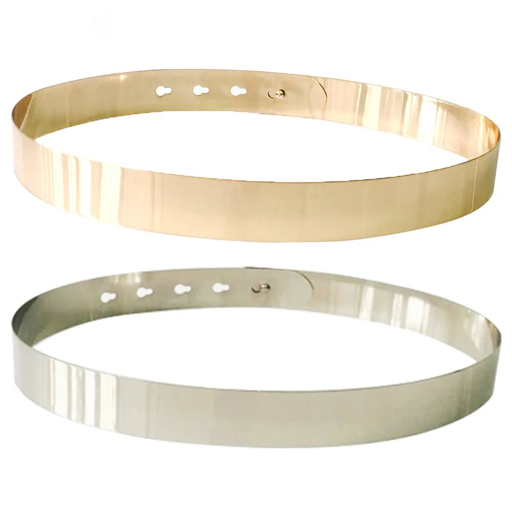 Vintage Chique Damesriem | Verstelbare Goud & Zilver Taille Accessoire - Haffer