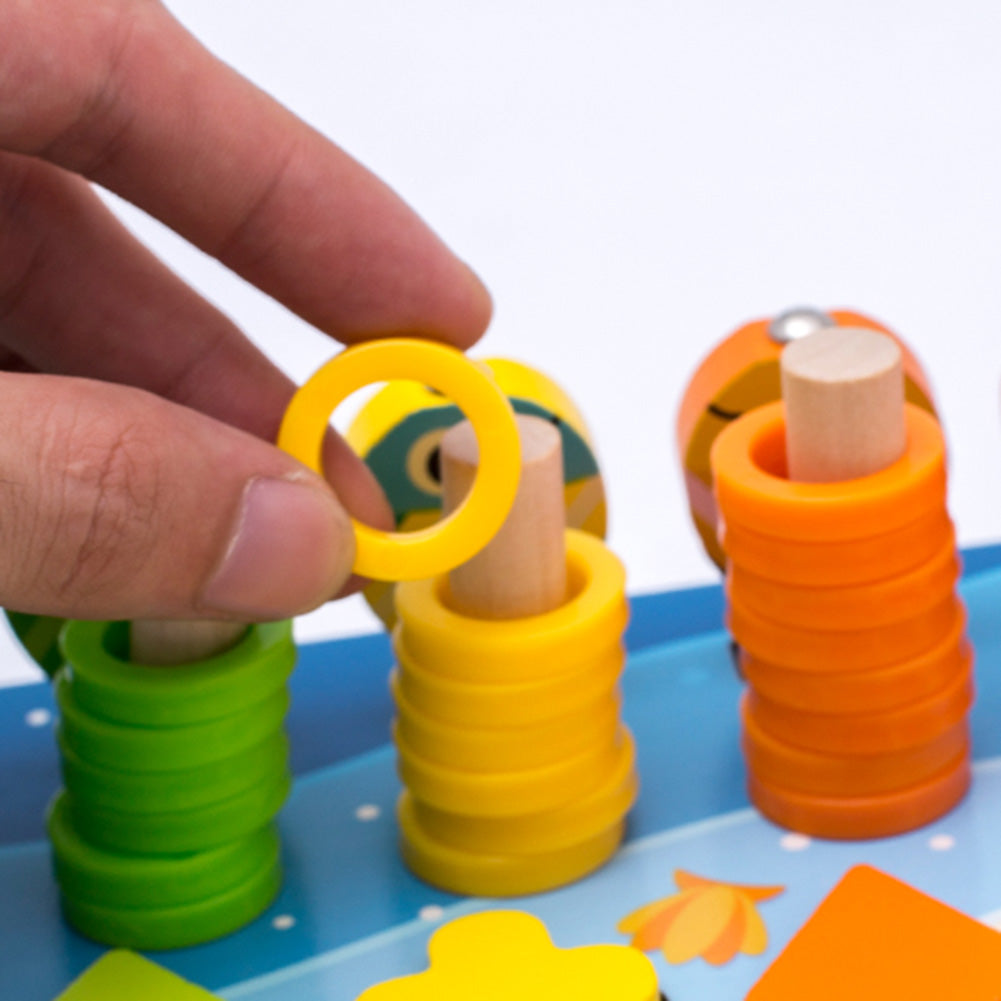Educatief kinderspeelgoed | Ontwikkel de vaardigheden - Montessori houten speelbord - Caddy