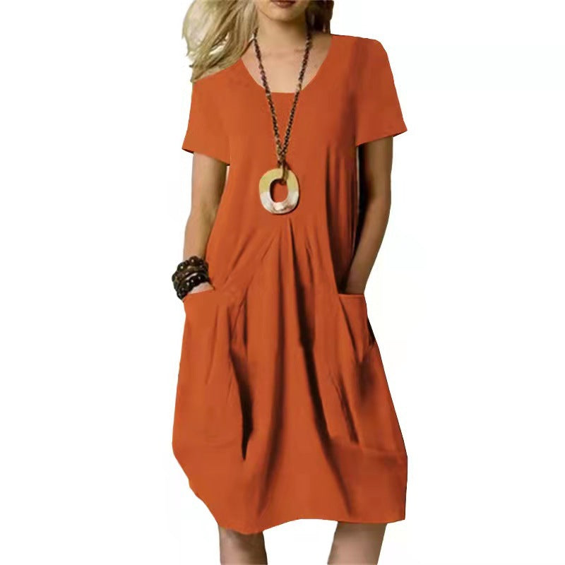 Damesjurk van katoen en linnen | Moeiteloos comfort en stijl voor de zomer - Sailey