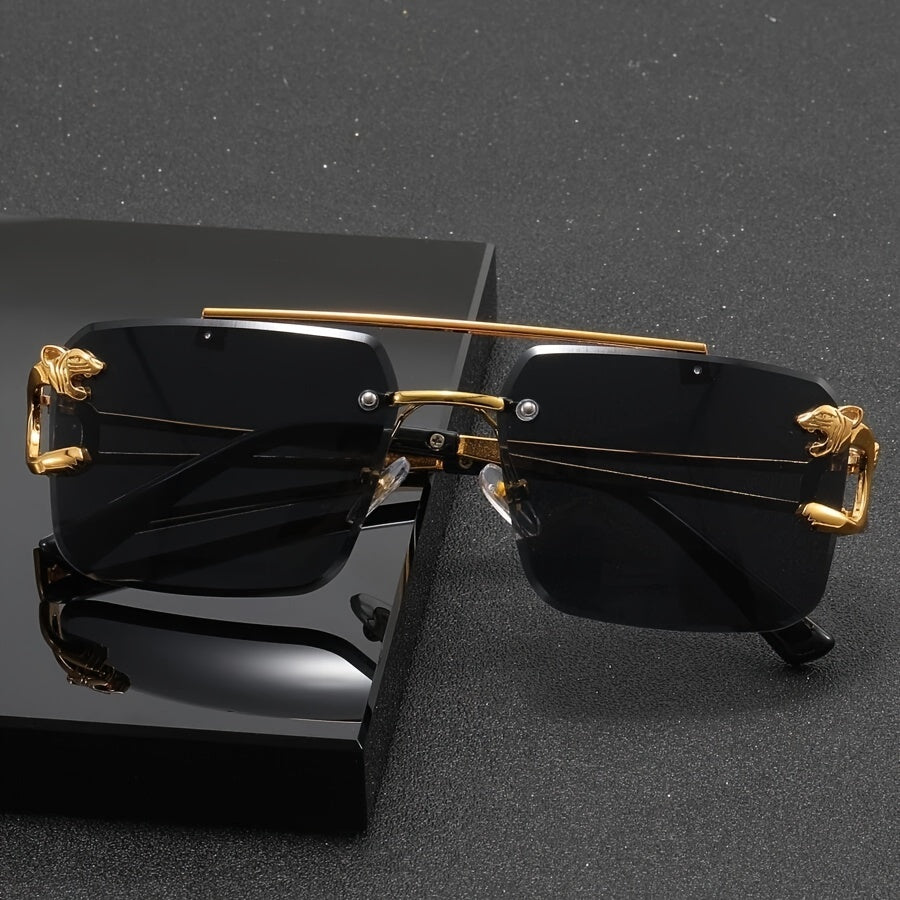 Retro Rimless Zonnebril voor Een Moedeloze Stijl - Miko
