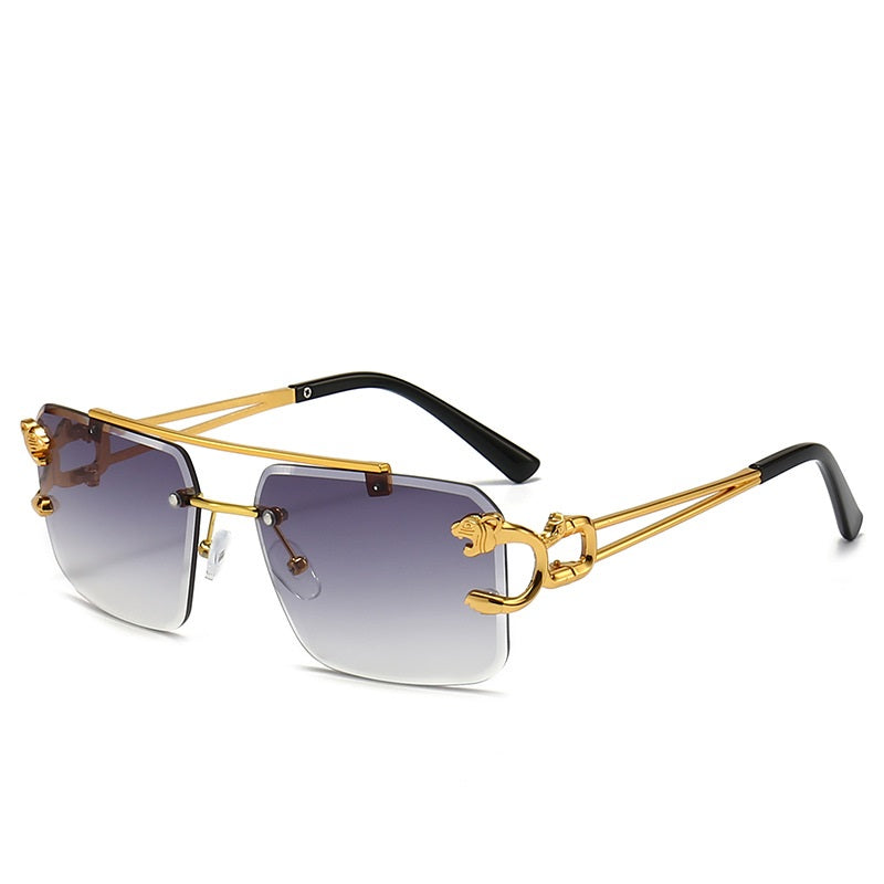 Retro Rimless Zonnebril voor Een Moedeloze Stijl - Miko