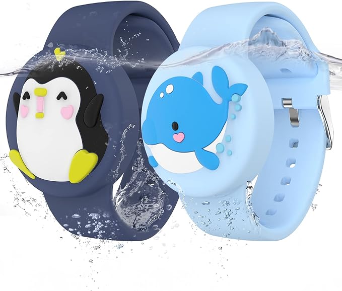 Water-Resistant AirTag Wristbands for Children