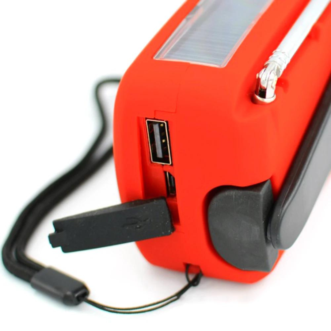 RadFlash - Multifunctionele Zonne Radio Zaklamp