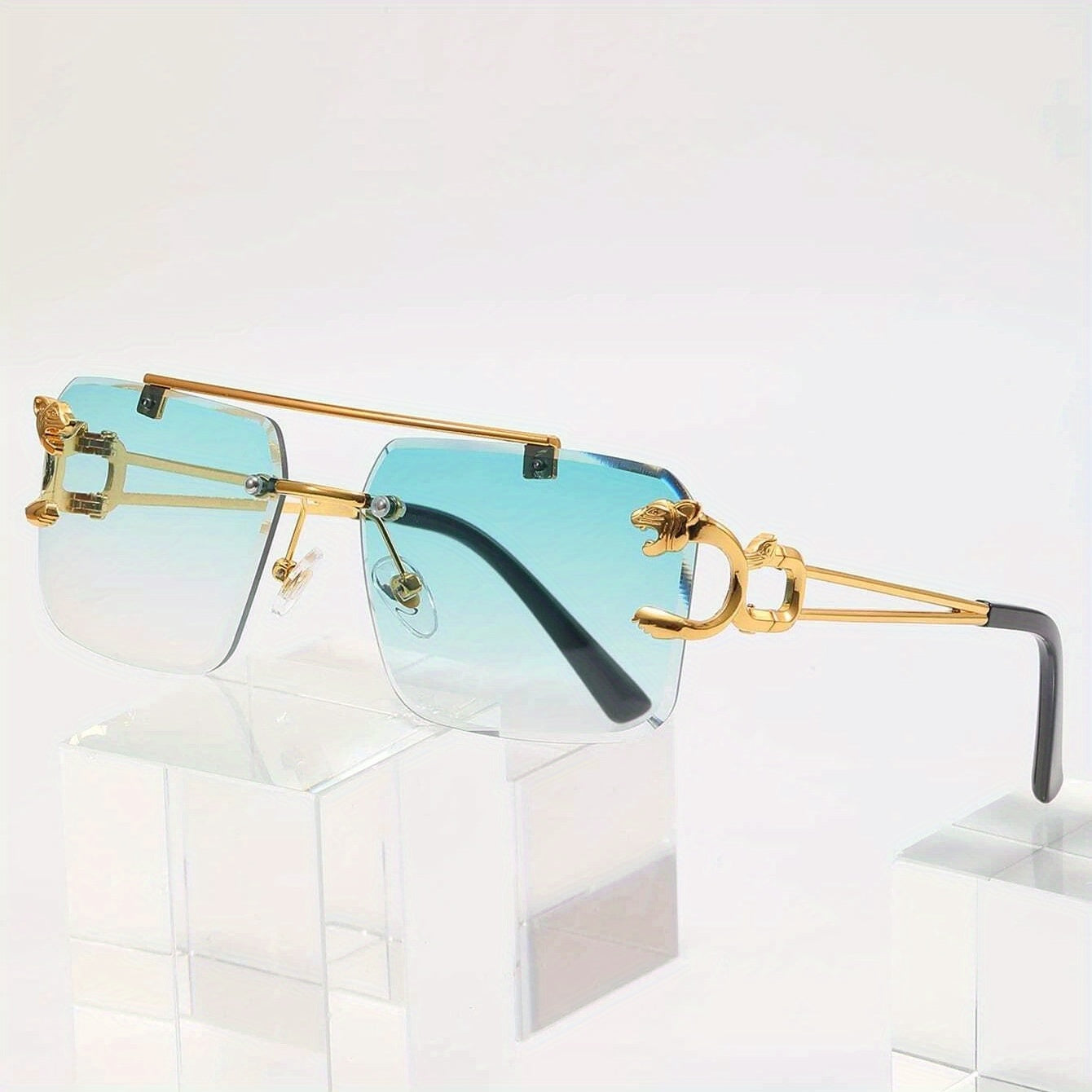 Retro Rimless Zonnebril voor Een Moedeloze Stijl - Miko