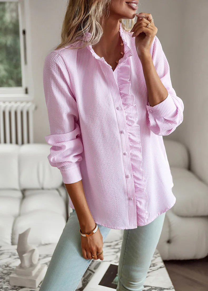 Elegante Dames Shirt | Hoogwaardige Stof & Moderne Stijl voor Formele Gelegenheden - Rosalie