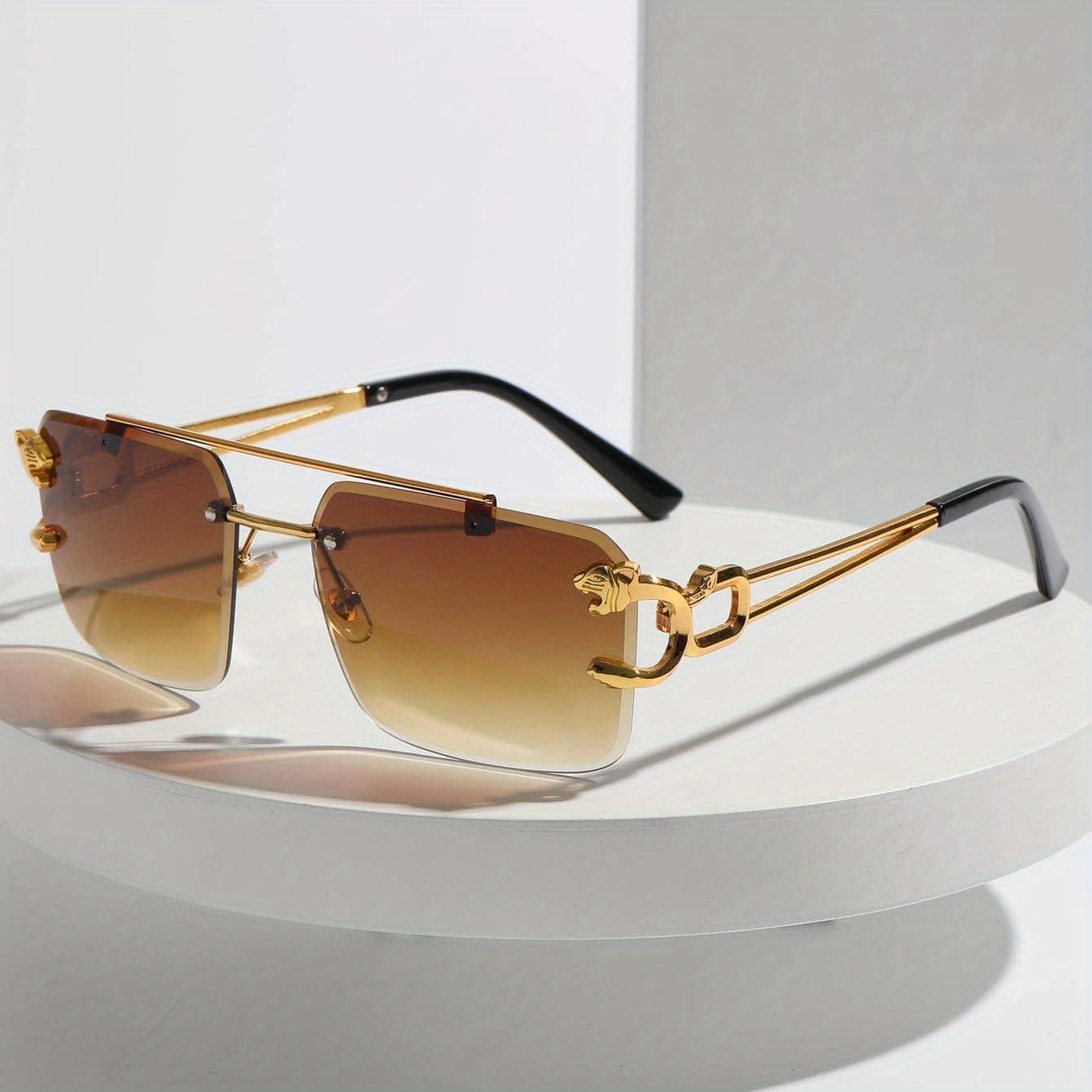 Retro Rimless Zonnebril voor Een Moedeloze Stijl - Miko