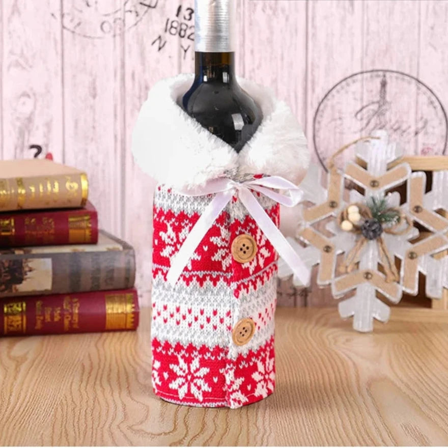 Feestelijke Kerst Wijnfles Deksel | Wijnfles Deksel Decoratie - WineCov