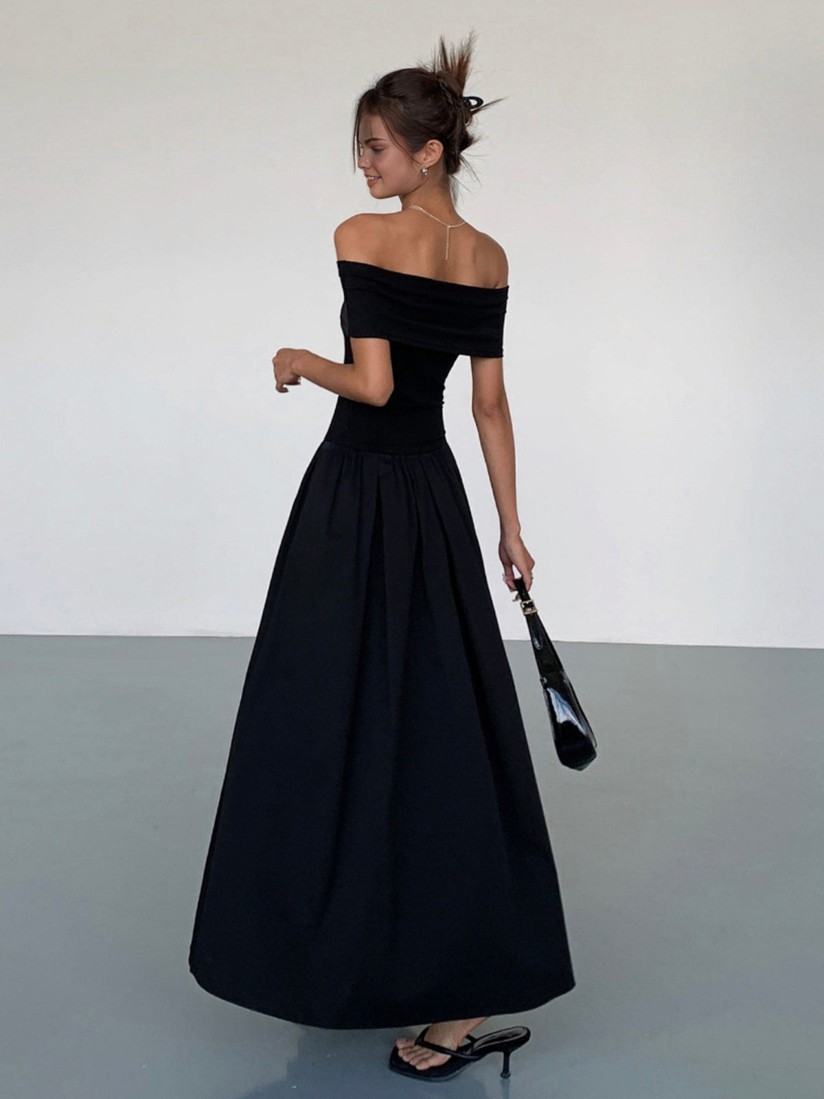 Off-the-Shoulder Maxi Jurk voor Dames | Tijdloze Elegantie & Moeiteloze Stijl - Taylia