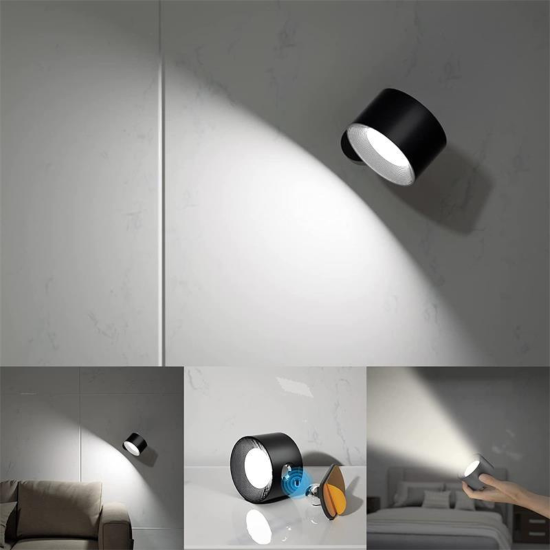 360° draadloze oplaadbare wandlamp - Flely
