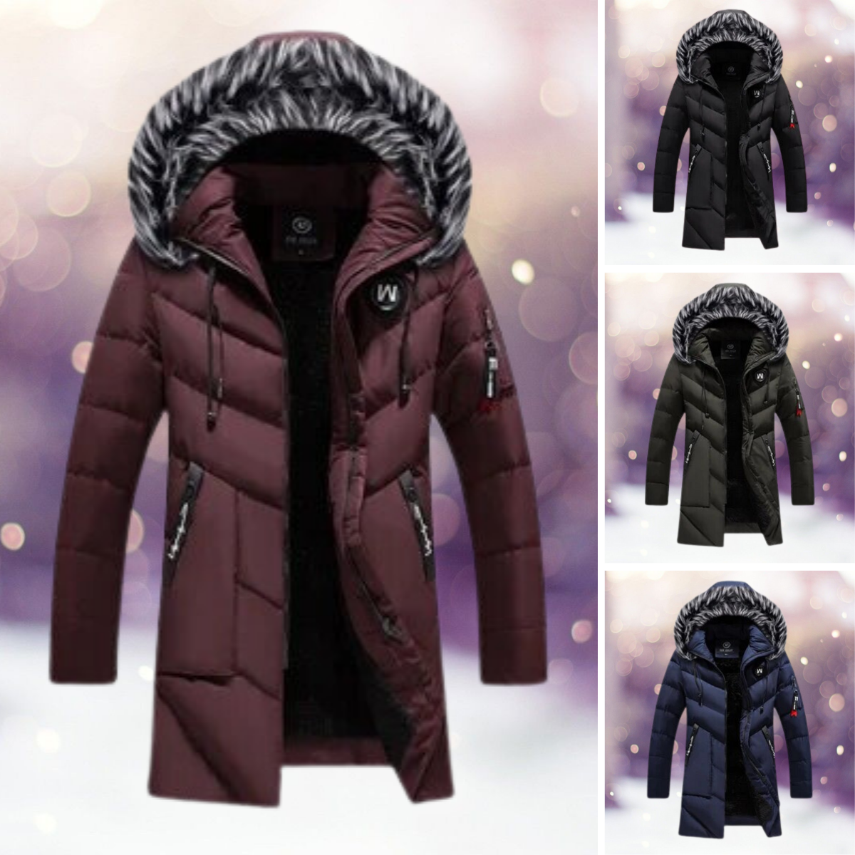 Heren Parka met Bonten Kap - Welins