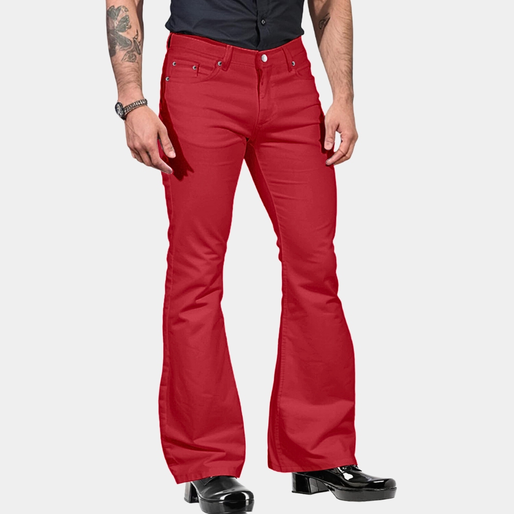 Vintage Geïnspireerde Flared Broek voor Heren - Saturna