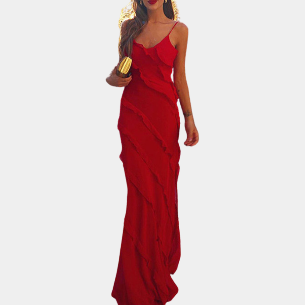 Elegante Maxi Jurk voor Dames | Hoogwaardige Moderne Stijl voor Formele Gelegenheden - Eleanor