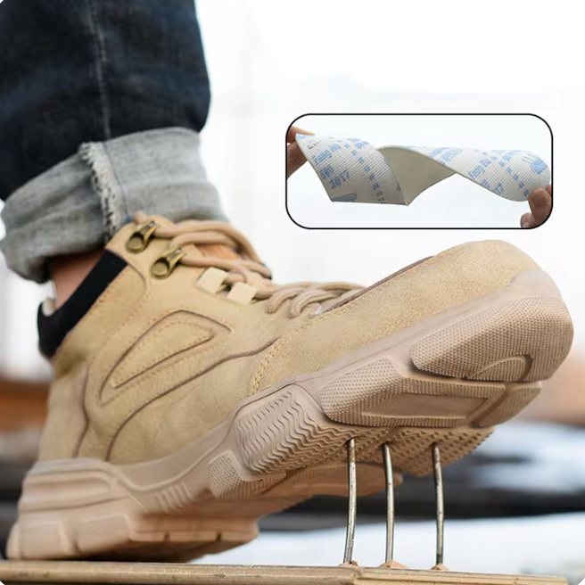 Veiligheidsschoenen voor heren met stalen neus | Anti-smash werkschoenen voor herfst en winter | Rashid