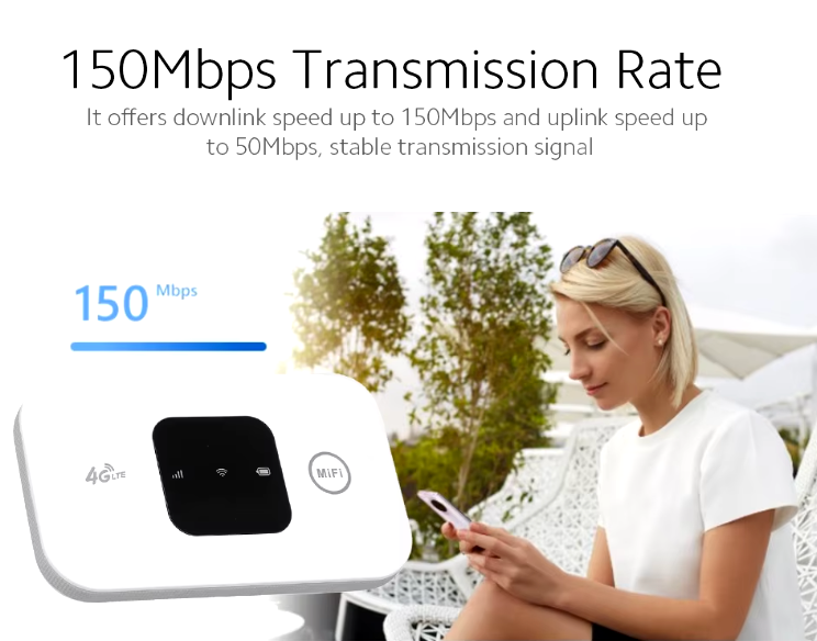 Mobiele draagbare WiFi-router | Ondersteunt meerdere gebruikers | Hoge uploadsnelheid - Moulan
