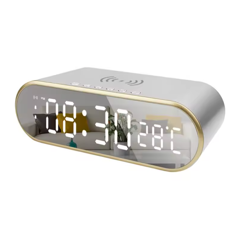 Draadloze Oplader met Wekker en LED Thermometer | VisionNight