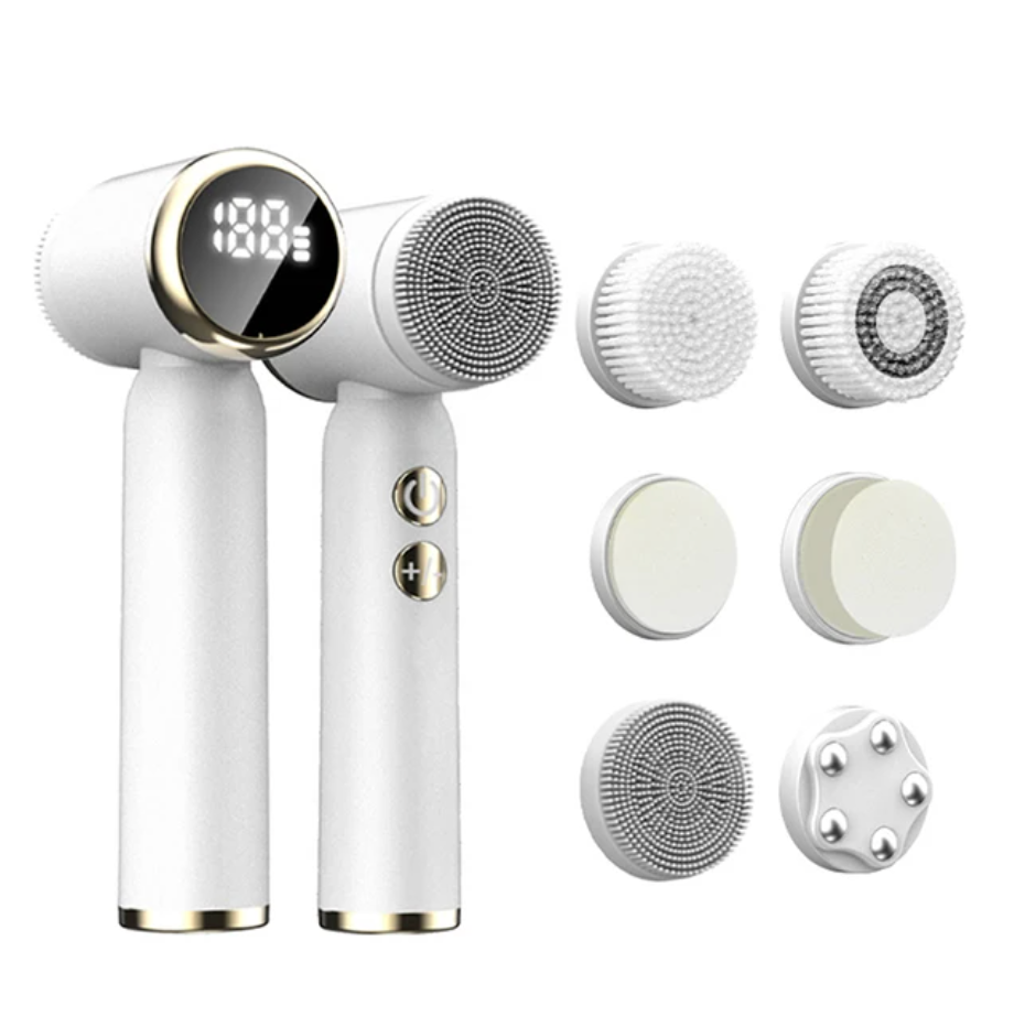 FlawBrush  | 6-in-1 professionele elektrische gezichtsreinigingsborstel